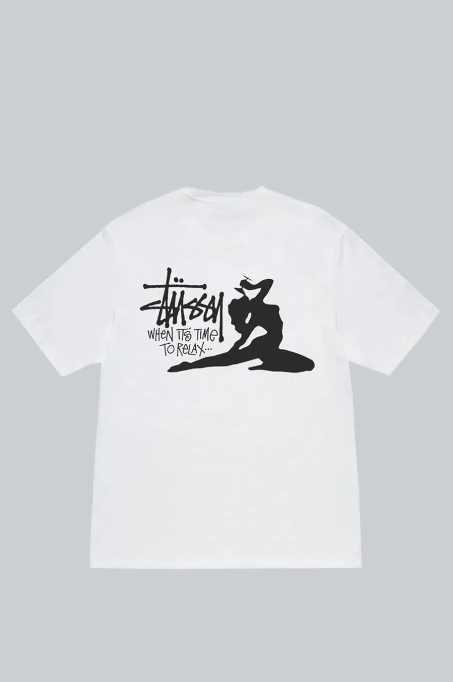 STUSSY RELAX TEE WHITE