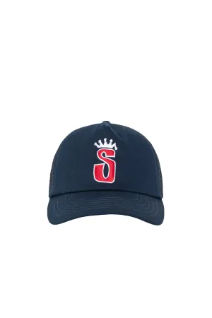 Stussy S Crown Trucker Hat 'Navy'
