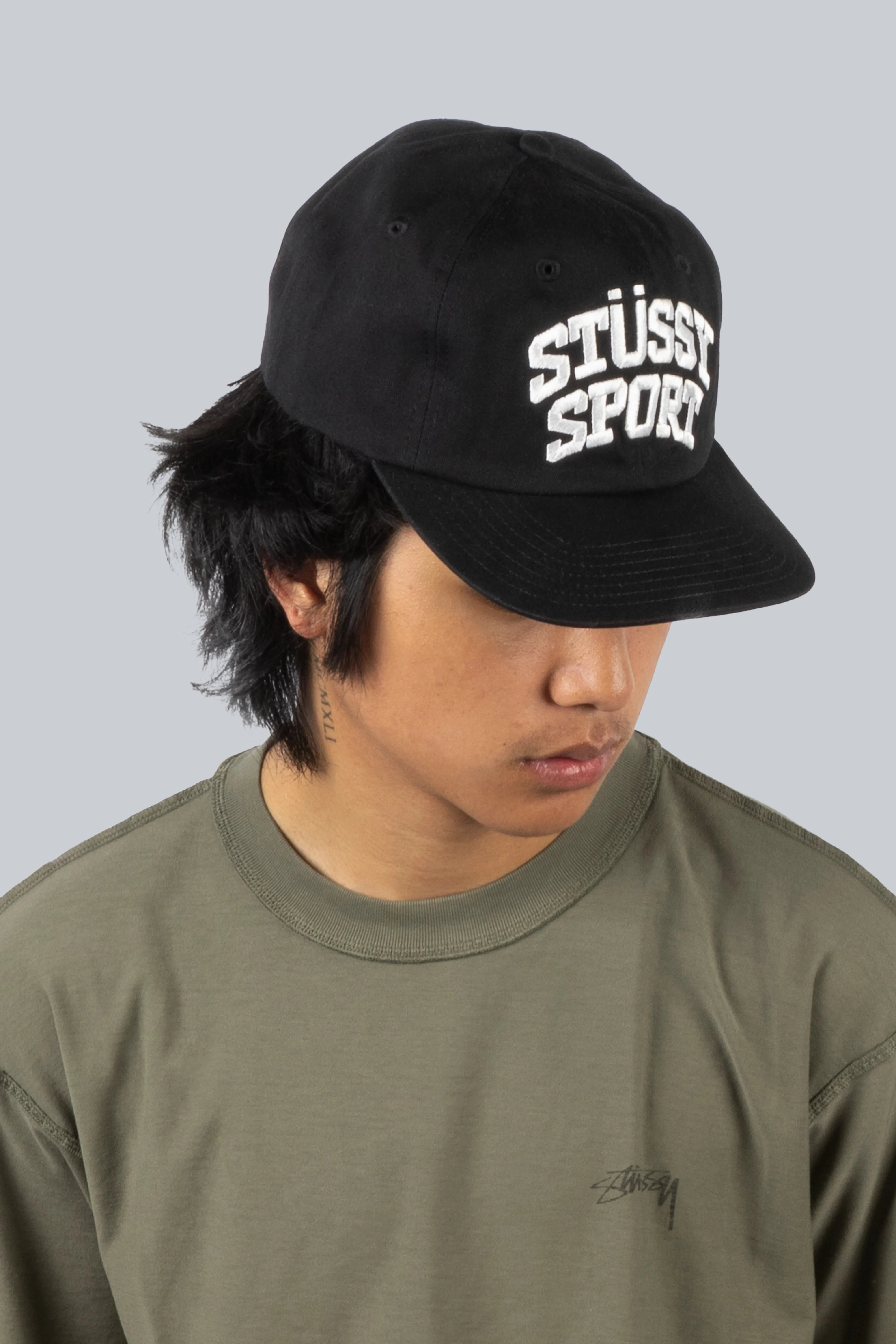 STUSSY SPORT CAP BLACK