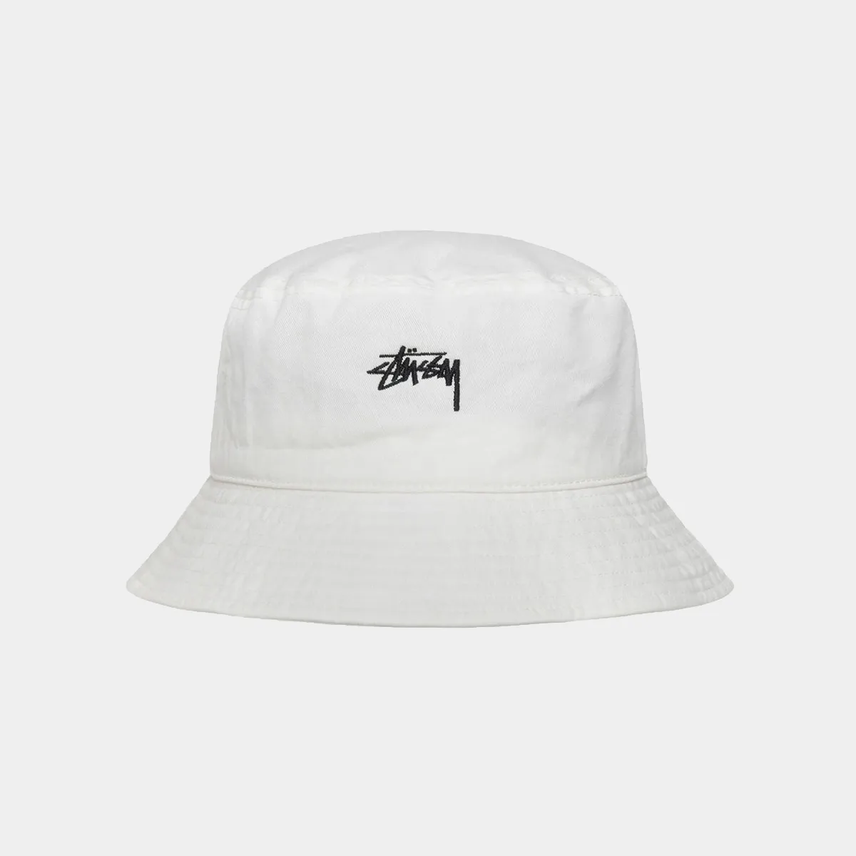 STUSSY STOCK BUCKET HAT - NATURAL