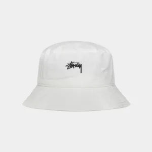 STUSSY STOCK BUCKET HAT - NATURAL