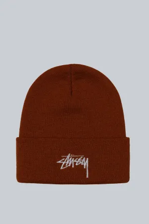 STUSSY STOCK CUFF BEANIE PUMPKIN