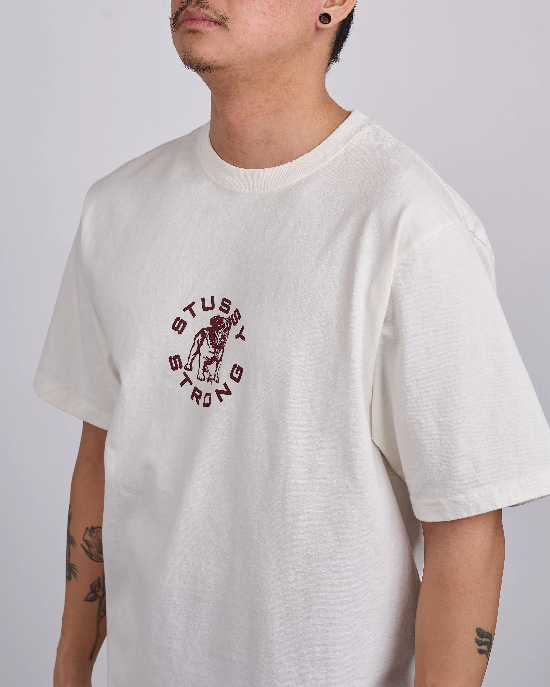 Stussy Strong Mac Pigment Dyed T-Shirt Natural