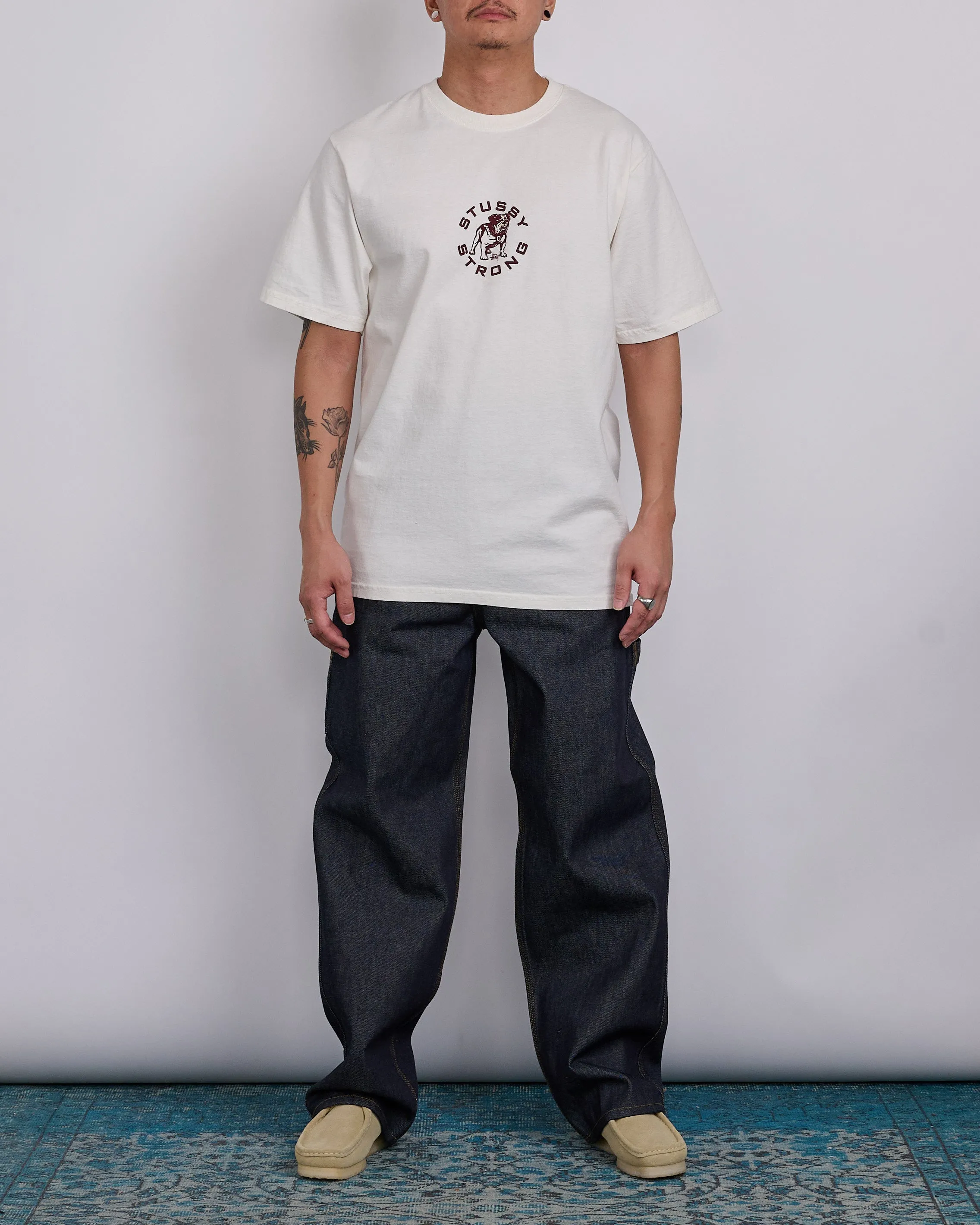 Stussy Strong Mac Pigment Dyed T-Shirt Natural