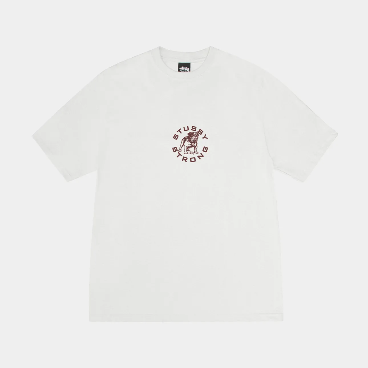 STUSSY STRONG MAC PIGMENT DYED TEE - NATURAL