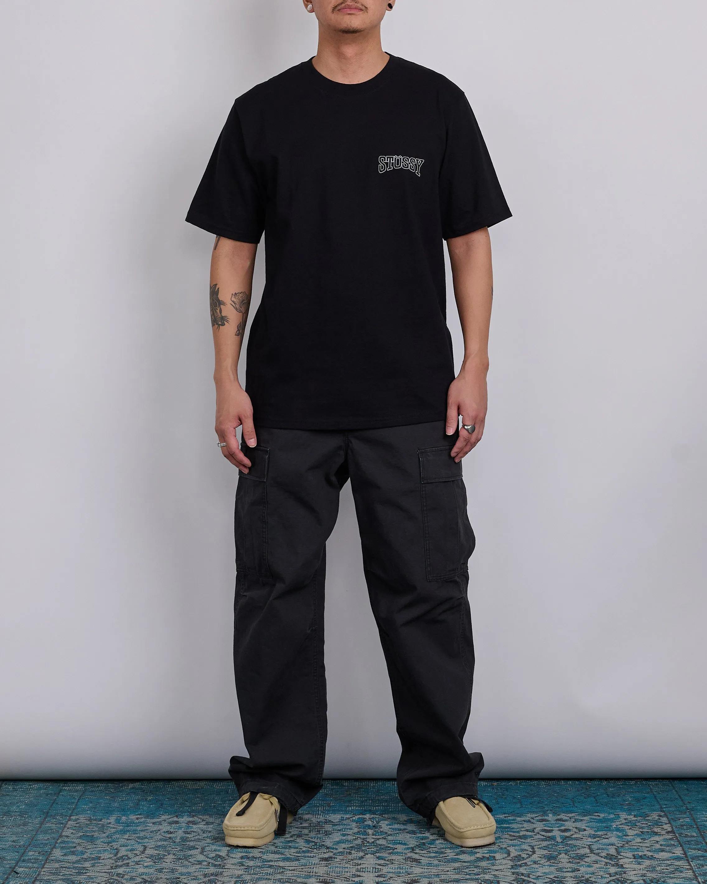 Stussy Tough Tread T-Shirt Black