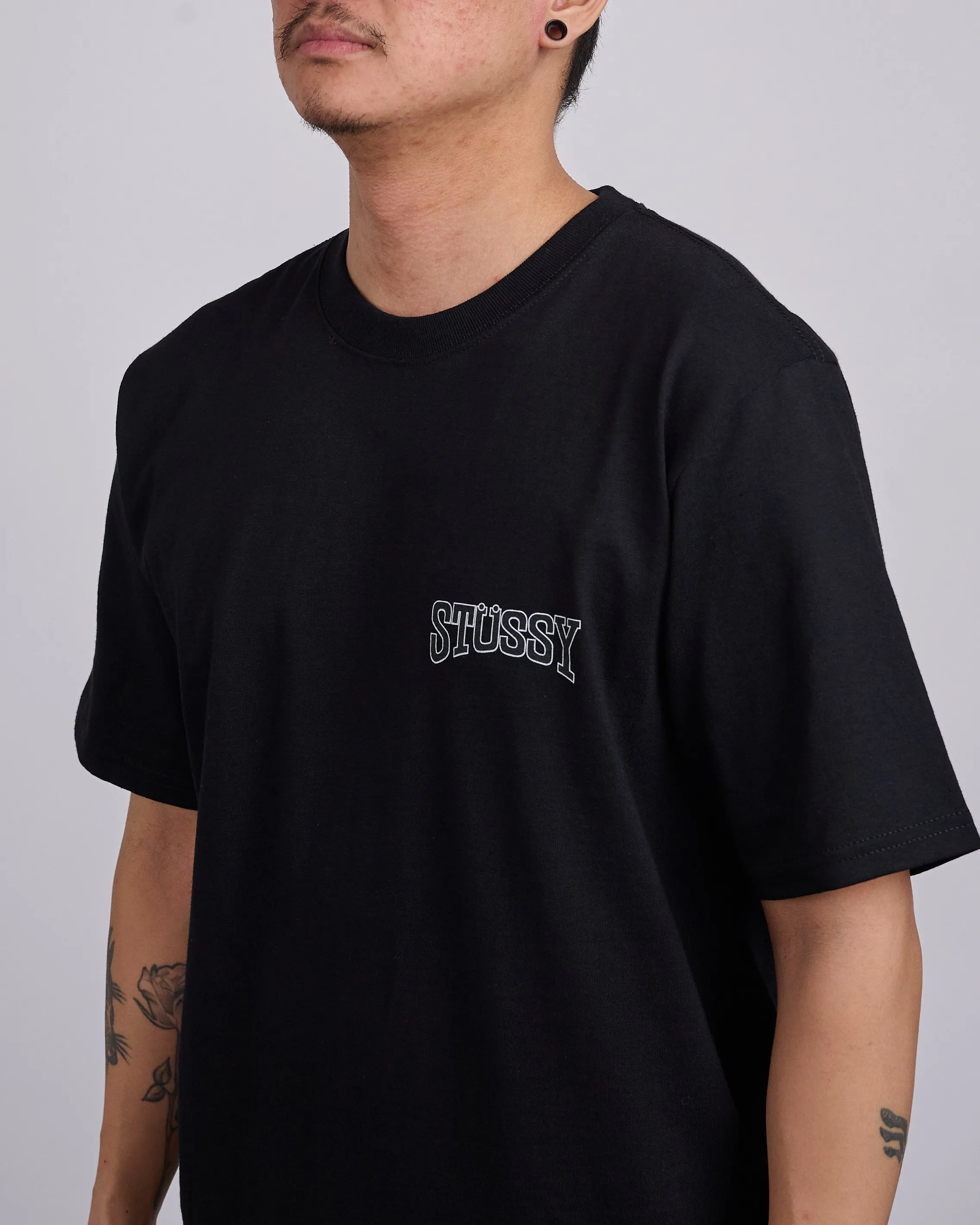 Stussy Tough Tread T-Shirt Black