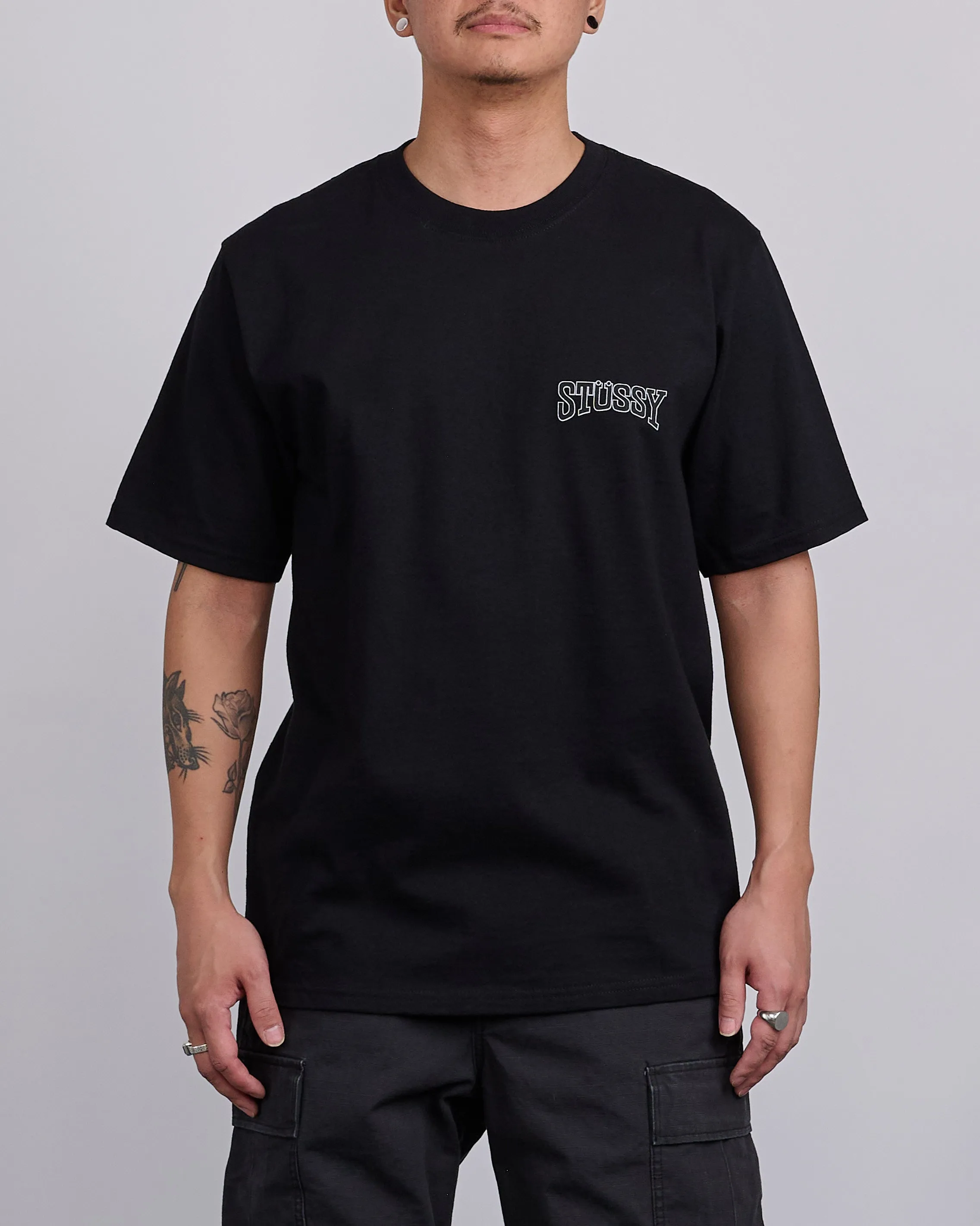 Stussy Tough Tread T-Shirt Black
