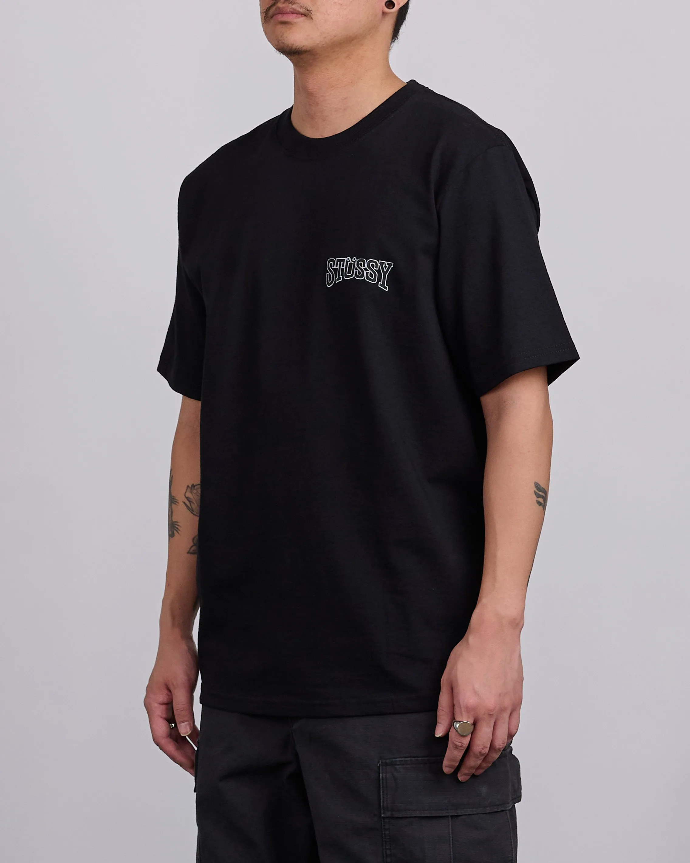 Stussy Tough Tread T-Shirt Black