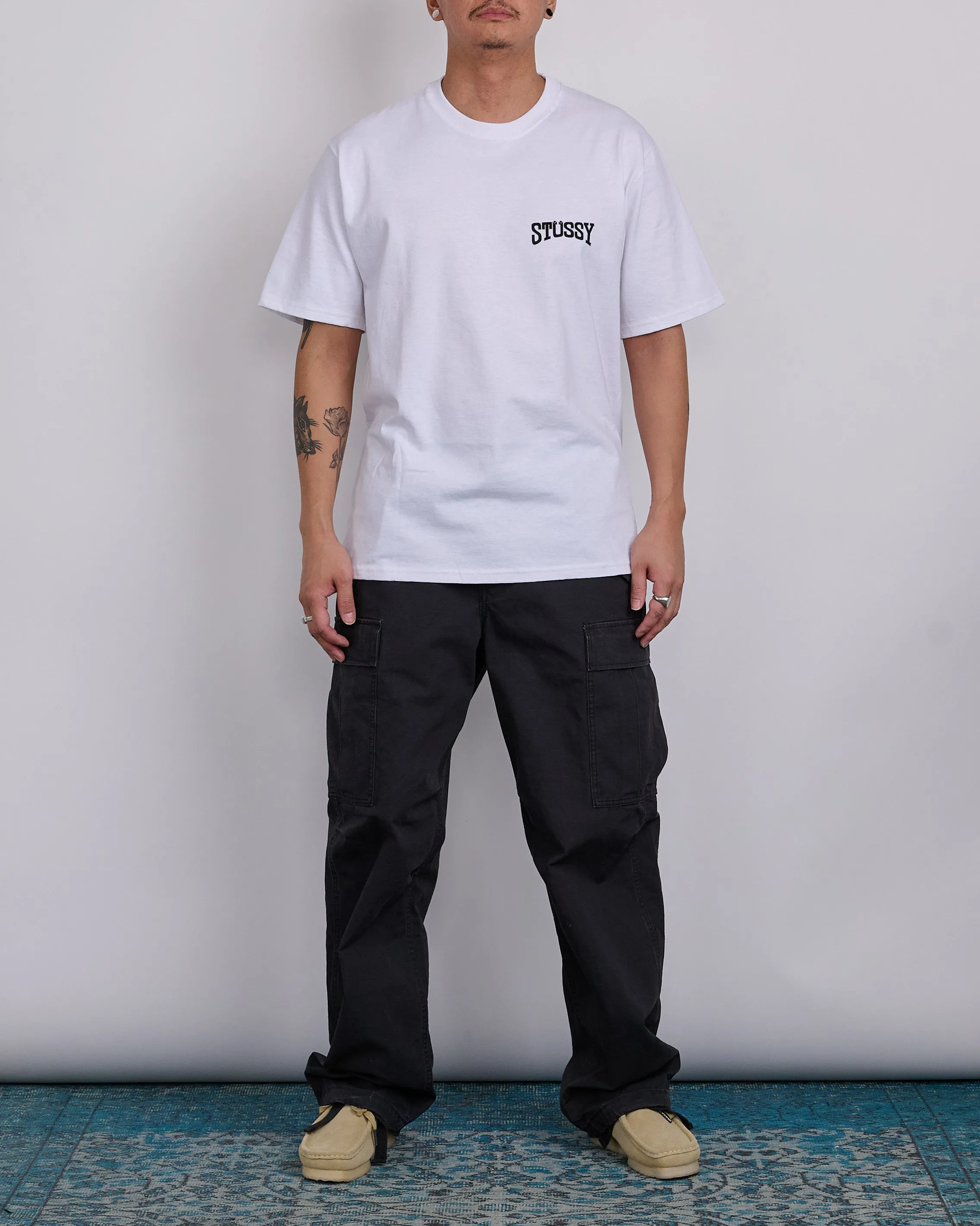 Stussy Tough Tread T-Shirt White