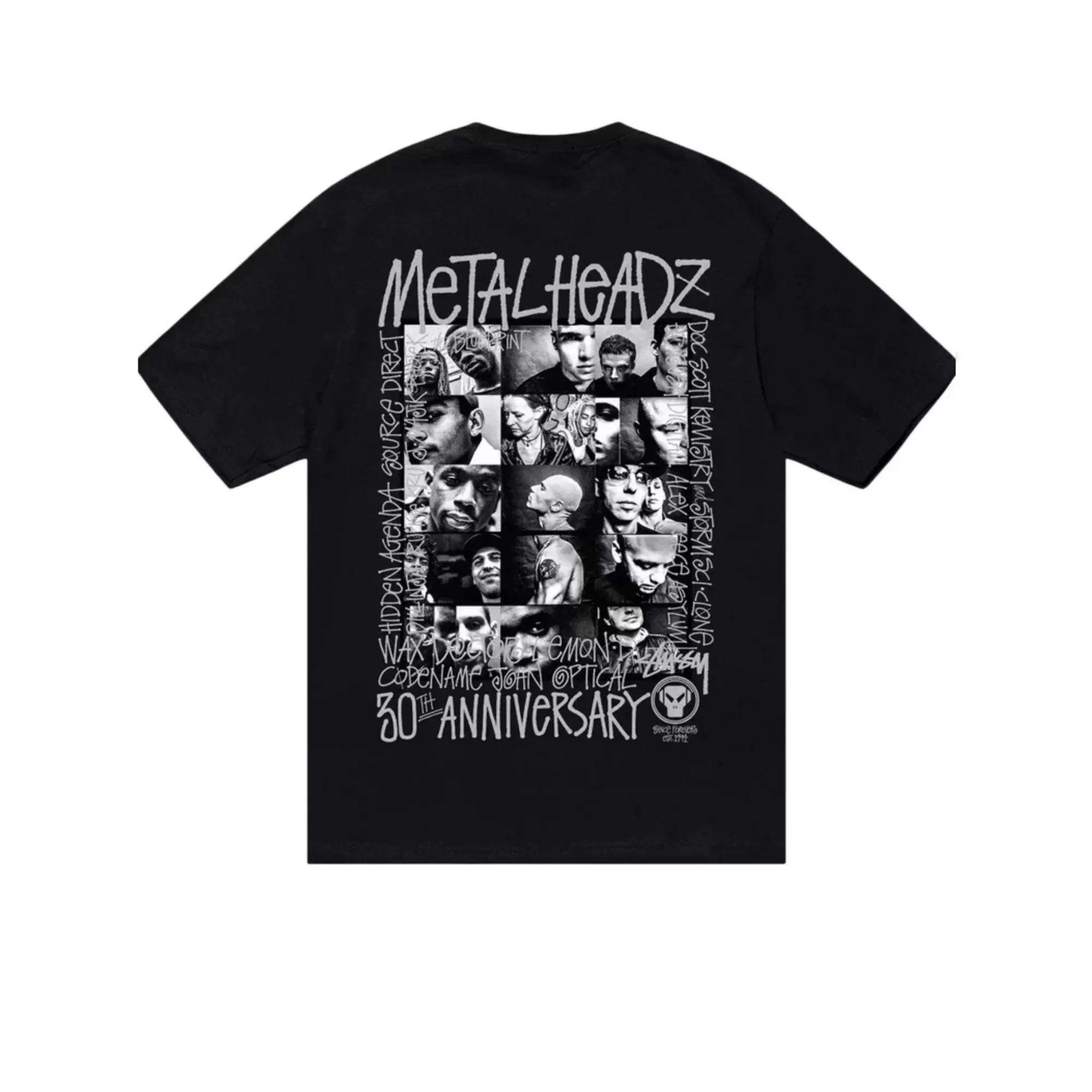 Stussy x Goldie Metalheadz 30 T-shirt Black