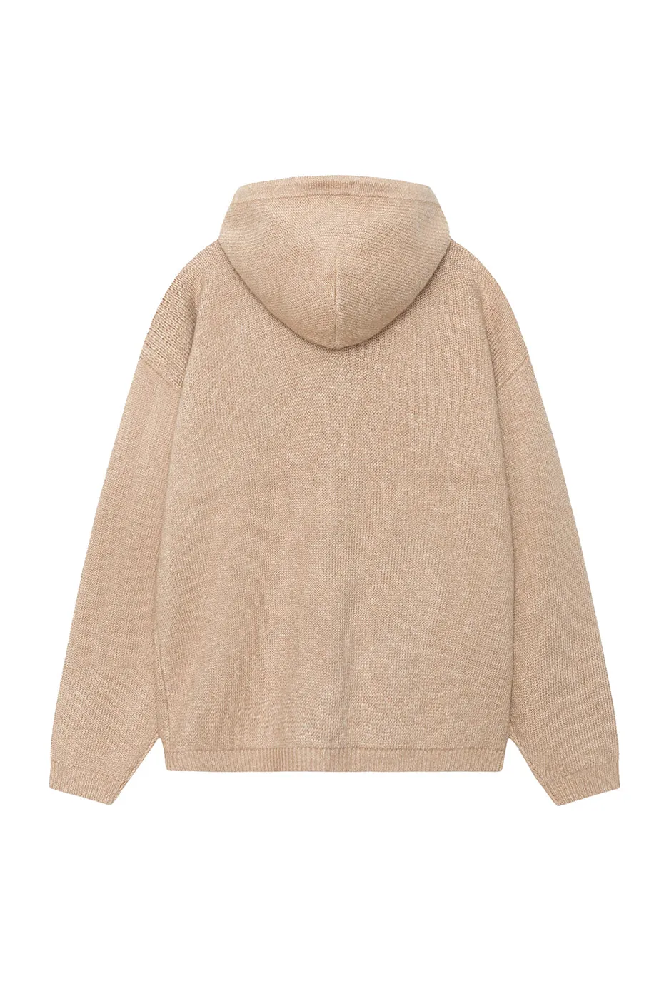 Stussy Zip Up Hooded Sweater 'Camel'
