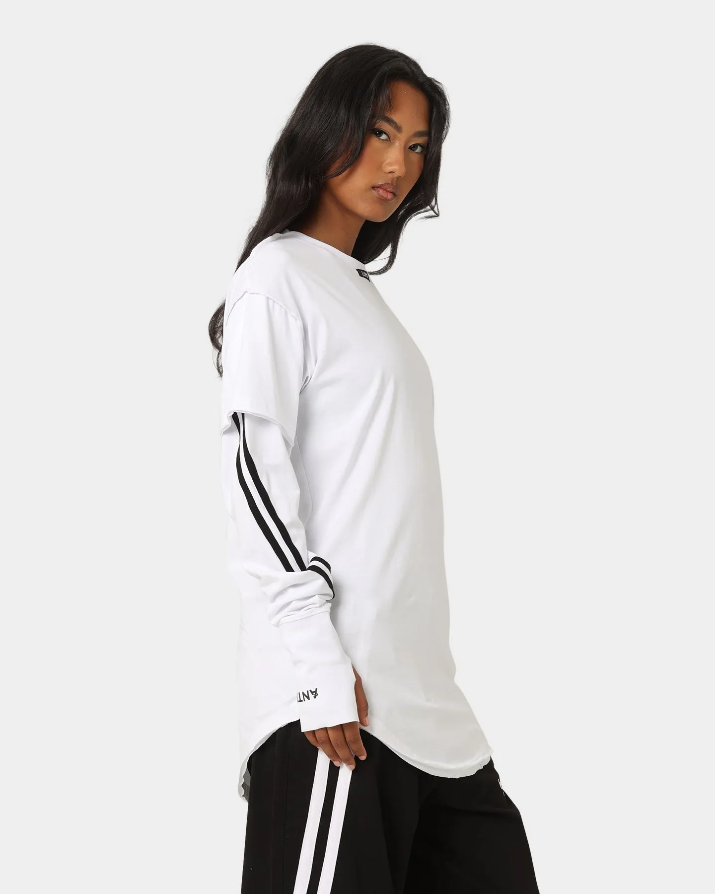 The Anti Order Anti Sport Layered Long Sleeve T-Shirt White/Black