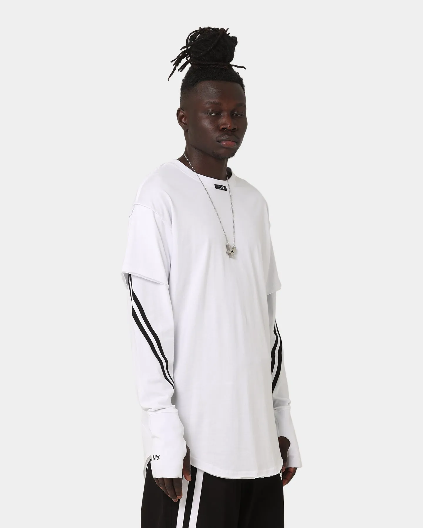The Anti Order Anti Sport Layered Long Sleeve T-Shirt White/Black