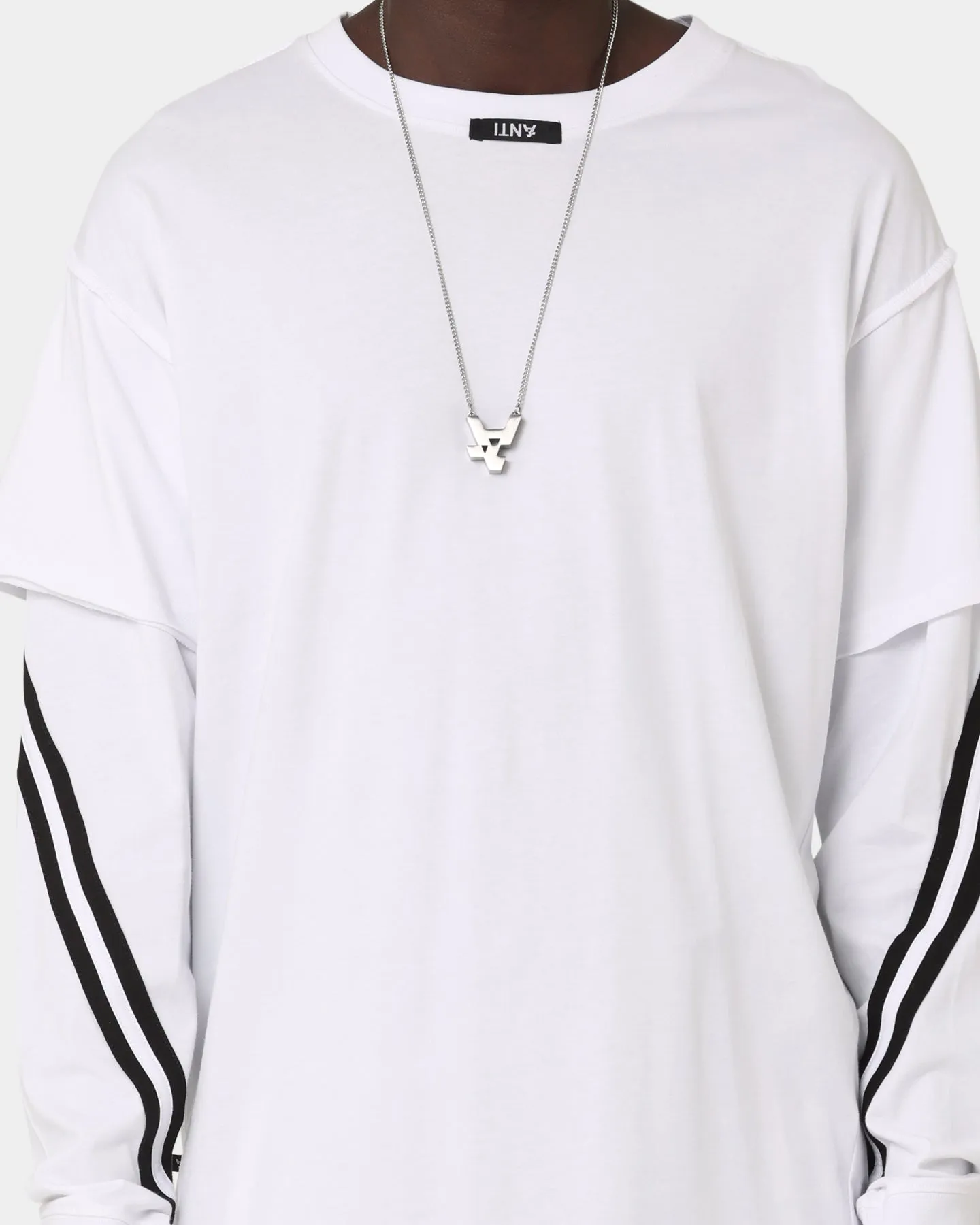 The Anti Order Anti Sport Layered Long Sleeve T-Shirt White/Black