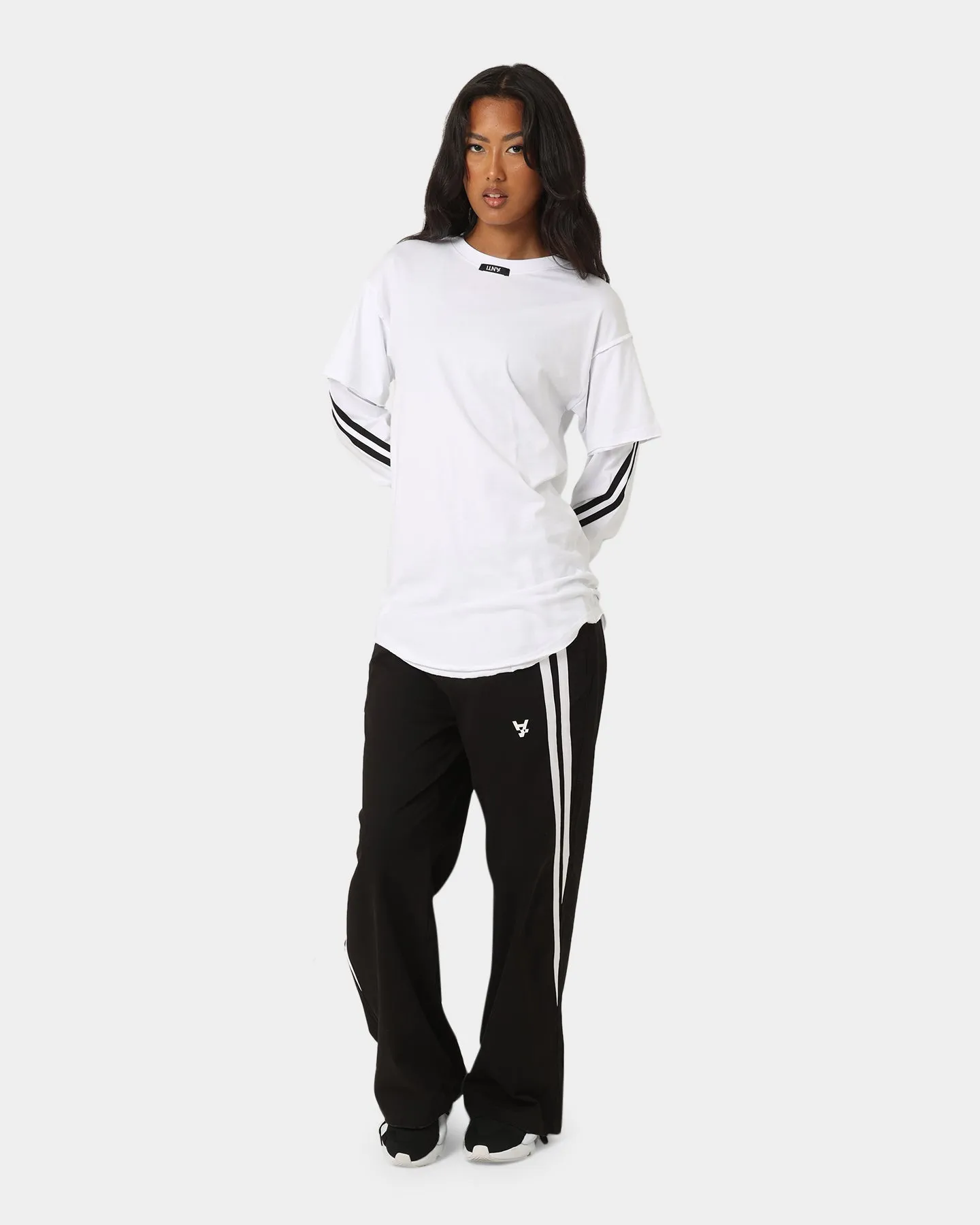 The Anti Order Anti Sport Layered Long Sleeve T-Shirt White/Black