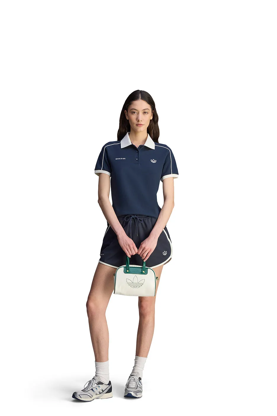 Womens adidas x Sporty & Rich Polo 'Night Navy'