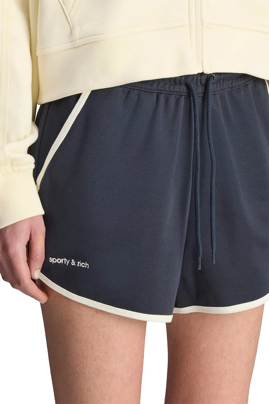 Womens adidas x Sporty & Rich Shorts 'Night Navy'