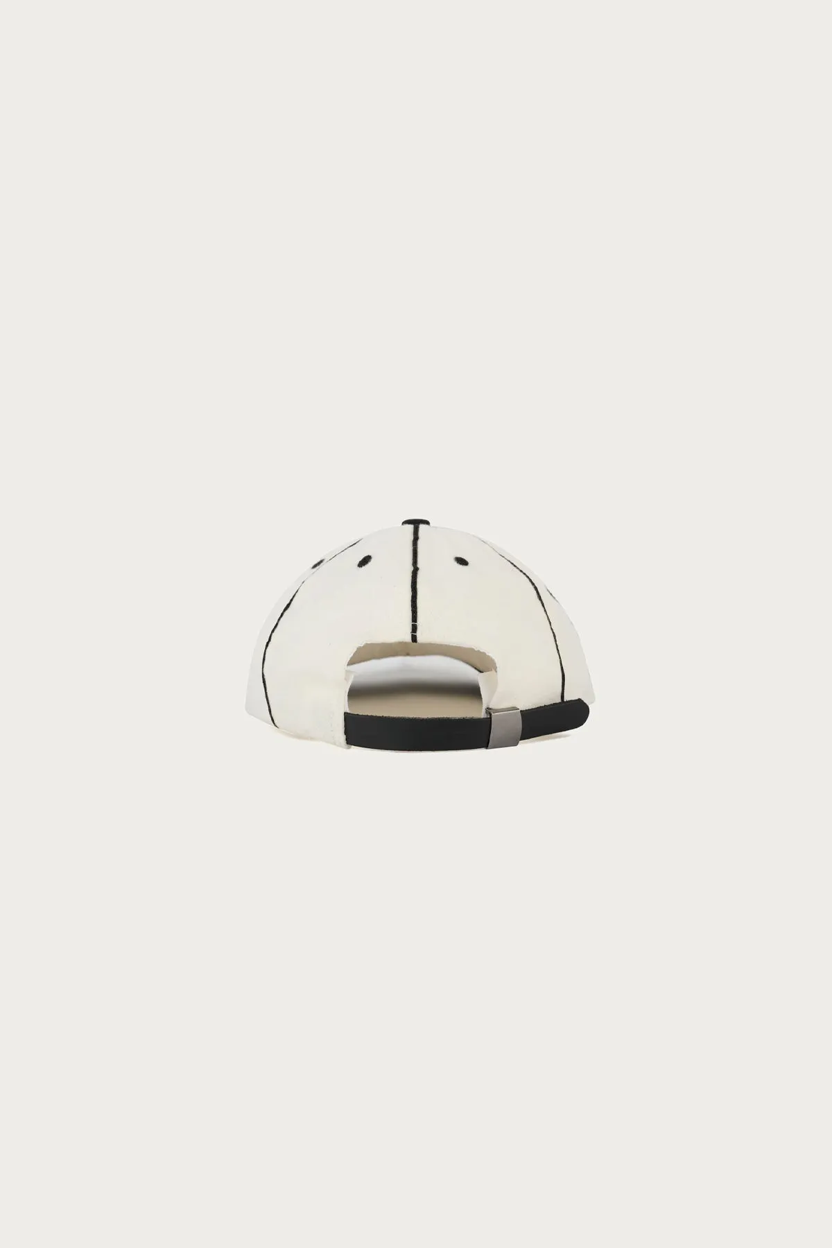 Wool Flannel 8 Panel Hat - Natural