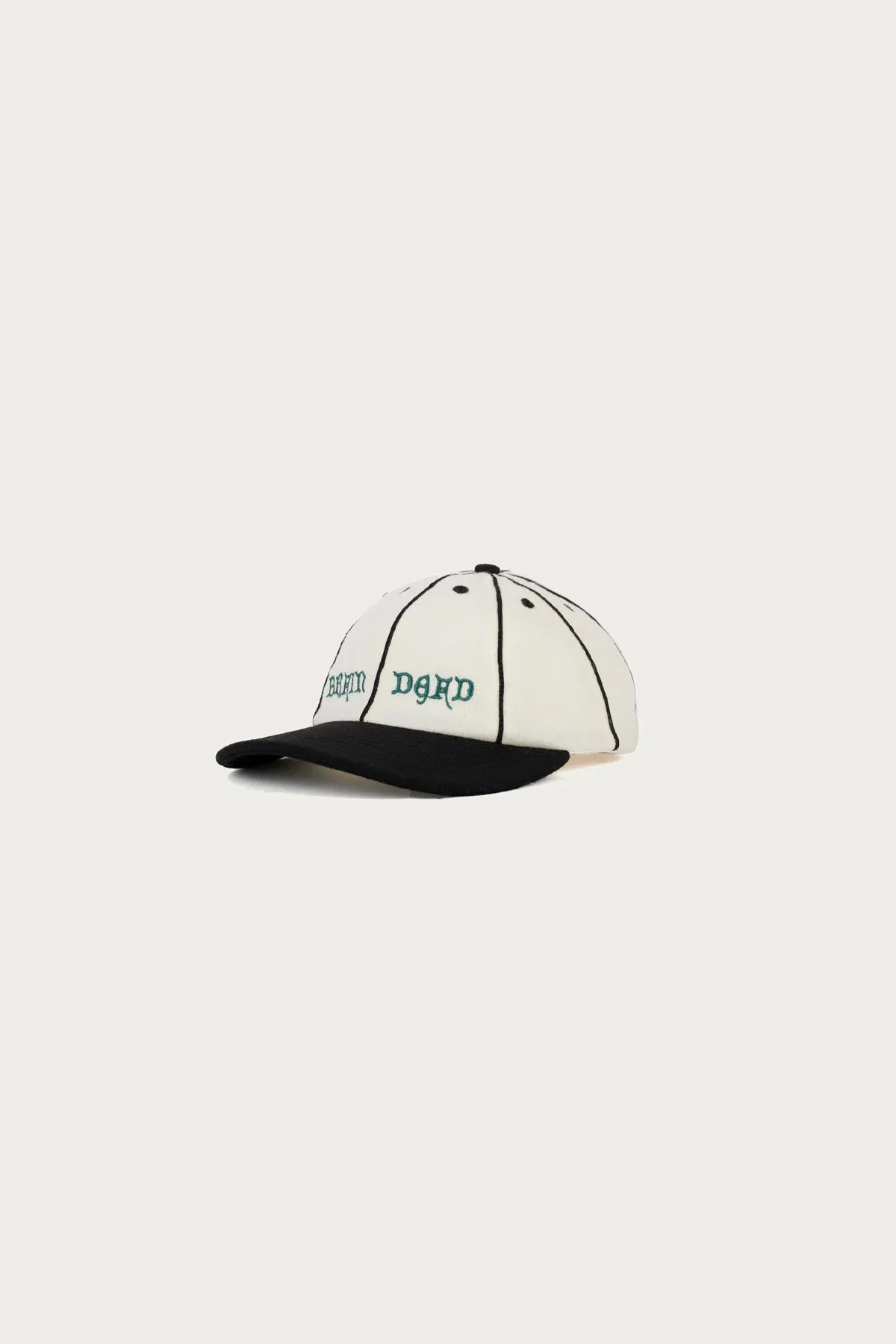 Wool Flannel 8 Panel Hat - Natural